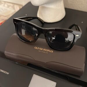 Oliver peoples sun-f blk acetate/ glass  lens Japan ov5393sf marine polar
